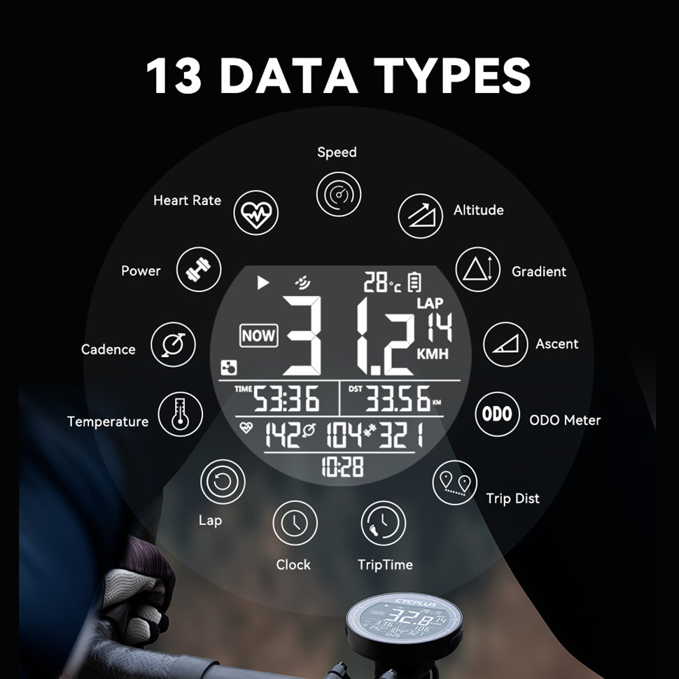 Cykeldatorer Cycplus M2 Cykelcykeltillbehör GPS BICYCLE Dator Trådlös Ant Bluetooth Waterproof Speedometer Cyklokomputer 230919