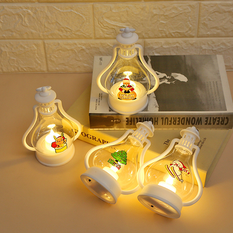 Wesołych choinek ozdoby wiszące dekoracje przenośna mała lampa LED Deco yx-6182