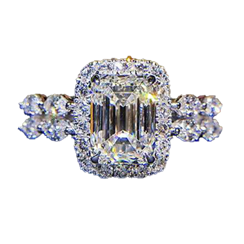 سيدة كلاسيكية المثلجة خواتم جديدة العصرية هدية مجوهرات جديدة خاتم صديقة هدية أعلى جودة كاملة 4522857