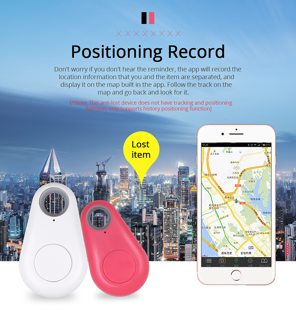 GPS Finder Car Tracker Wireless Bluetooth 5.0 Child Pets Wallet Key Finder GPS Locator Anti-Lost Alarm With Retail Bag