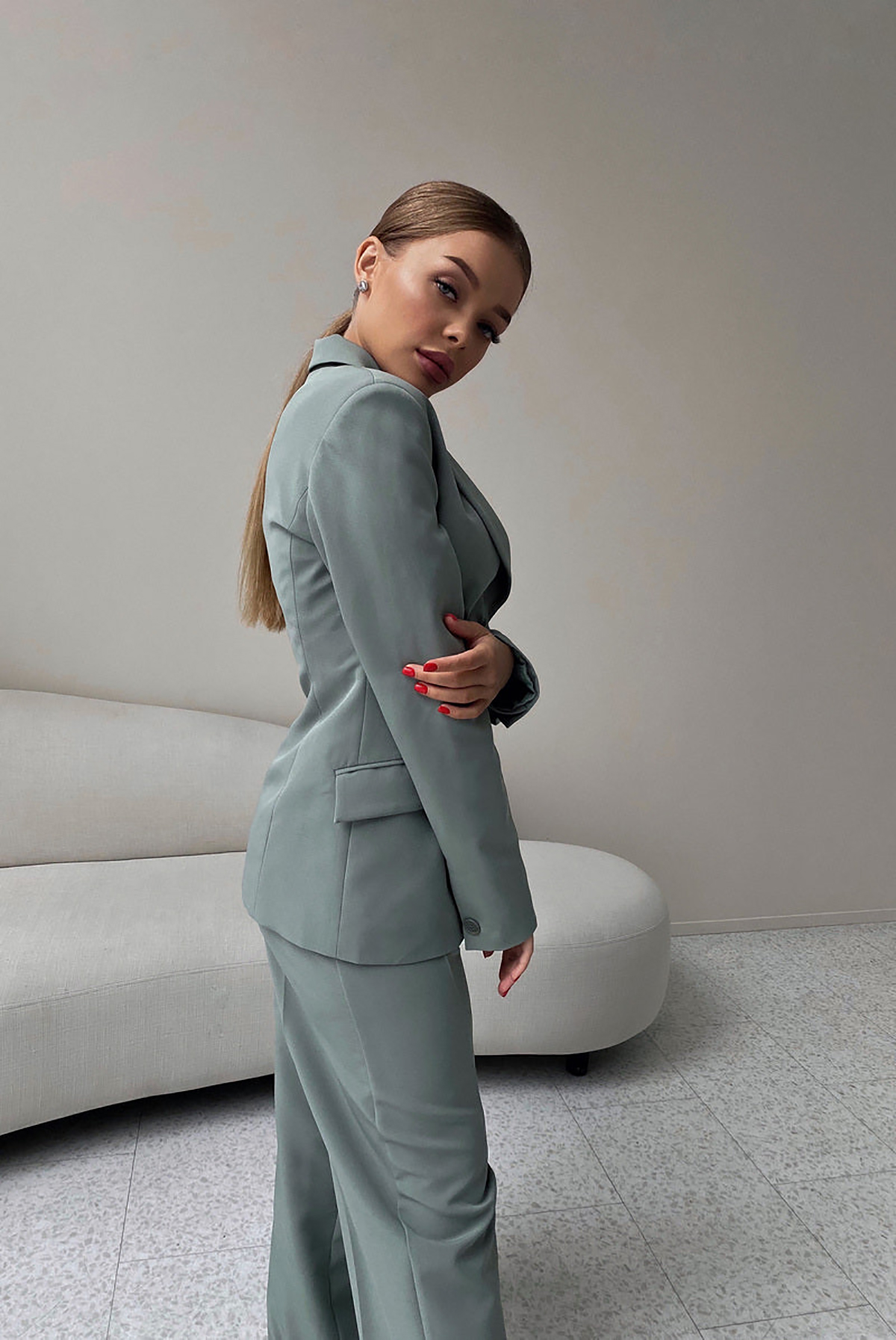 Formal Office Women Pants Suits Wedding Blazer For Parties Wear Plus Size Custom Made Jacket Set 