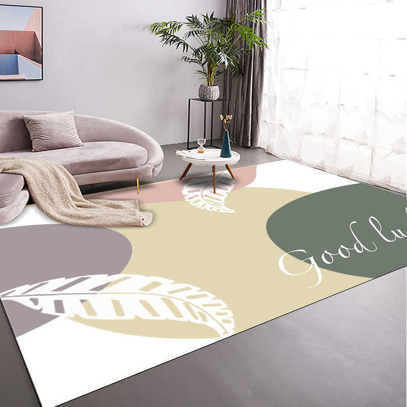 Household Living Room Anti-skid Carpet Can Be Customized for Modern Style Bedroom Bedside Tatami Large Area Anti-skid Floor Mat HKD230829