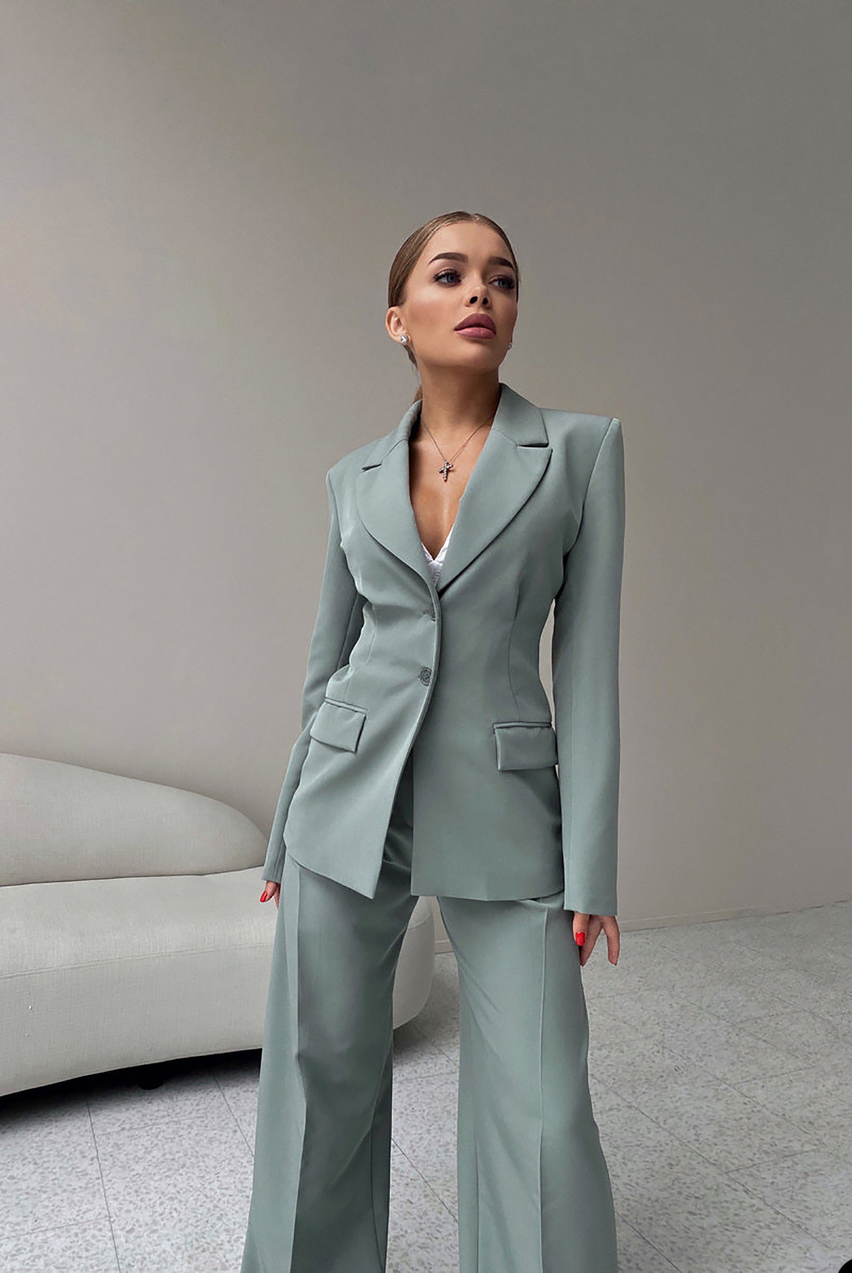 Formal Office Women Pants Suits Wedding Blazer For Parties Wear Plus Size Custom Made Jacket Set 