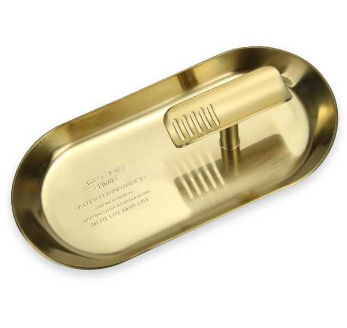 Cigar ashtray Cigar holder Stainless steel ashtray HKD230828