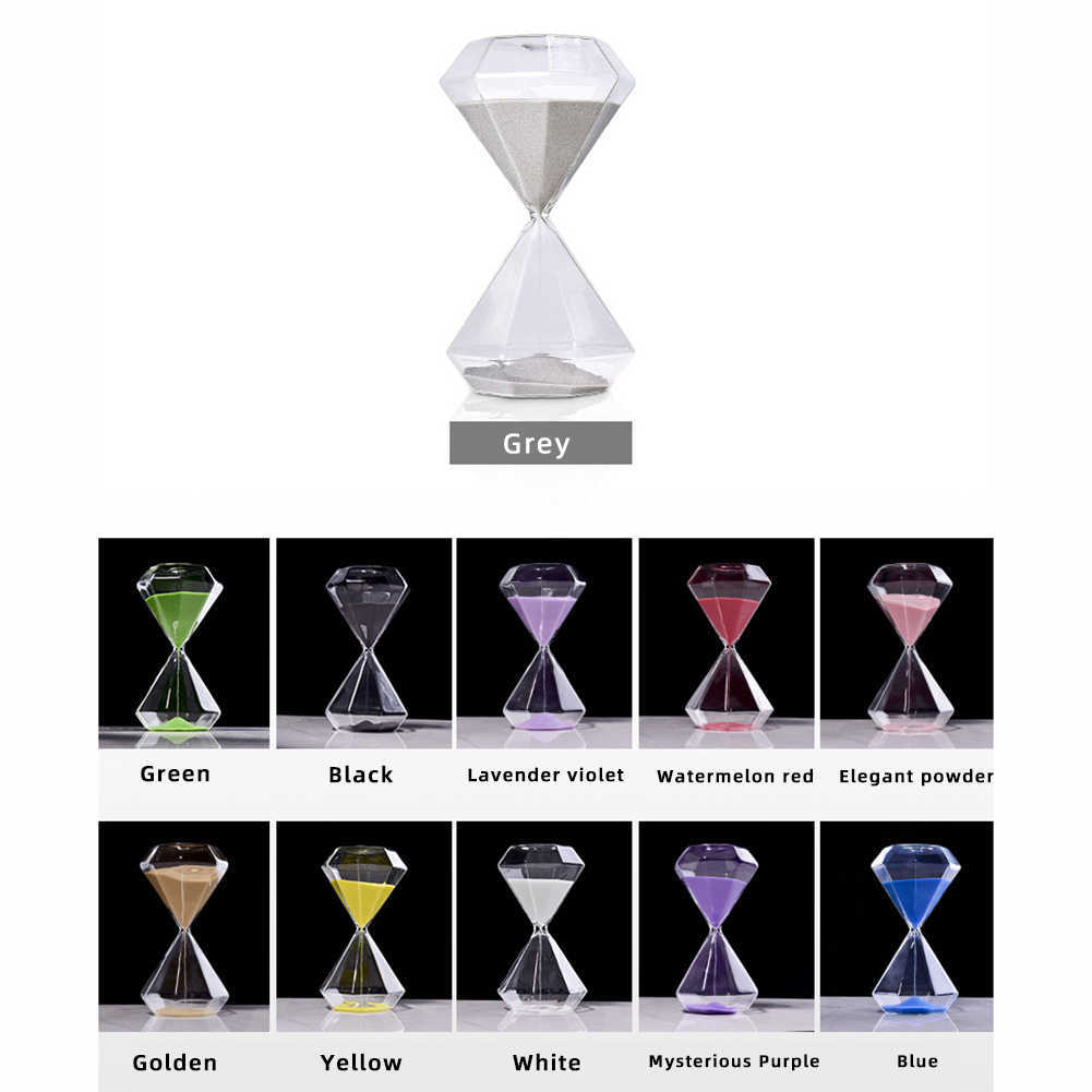 5-60 minutes diamant sable horloge sablier sablier enfants cadeau sablier décoration de la maison disponible en plusieurs options de couleur HKD230828