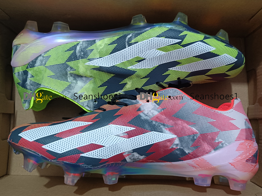 حقيبة الهدايا جودة أحذية كرة القدم x crazyfast fg knit football cleats mens firm ourdoor Ground Loate Leath