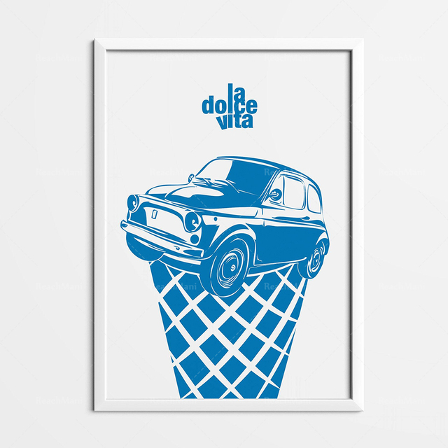 Famosi marchi di automobili Dipinto su tela Illustrazione di auto Poster ispiratore e stampa Immagine di arte della parete Soggiorno Arredamento camera da letto Regalo gli amanti dell'auto Senza cornice Wo6