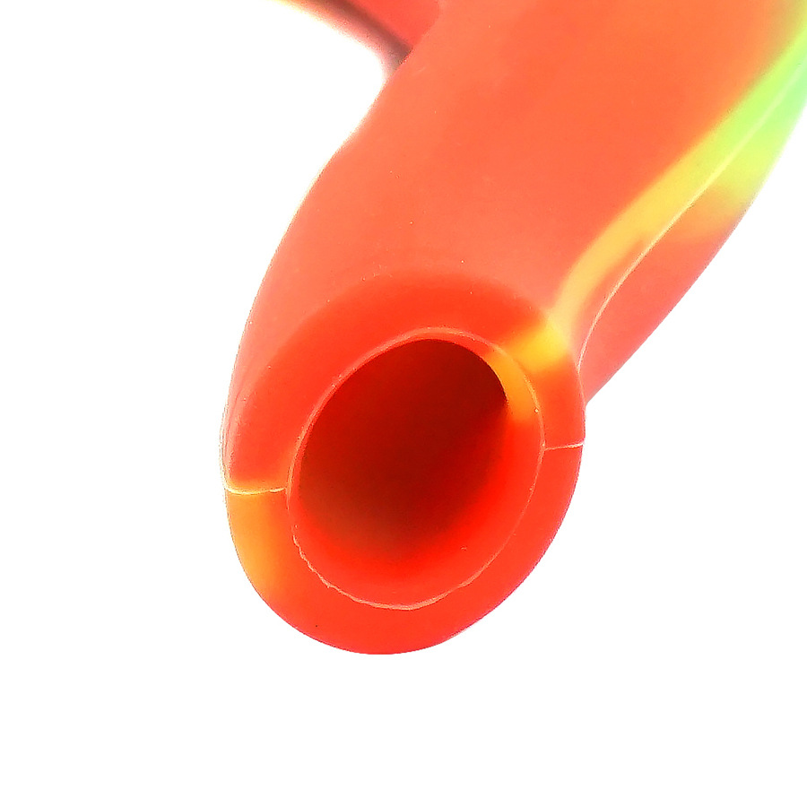 Kolorowa silikonowa rura ręczna z szklaną miską Unbreakable Tobacco Rurki palenia
