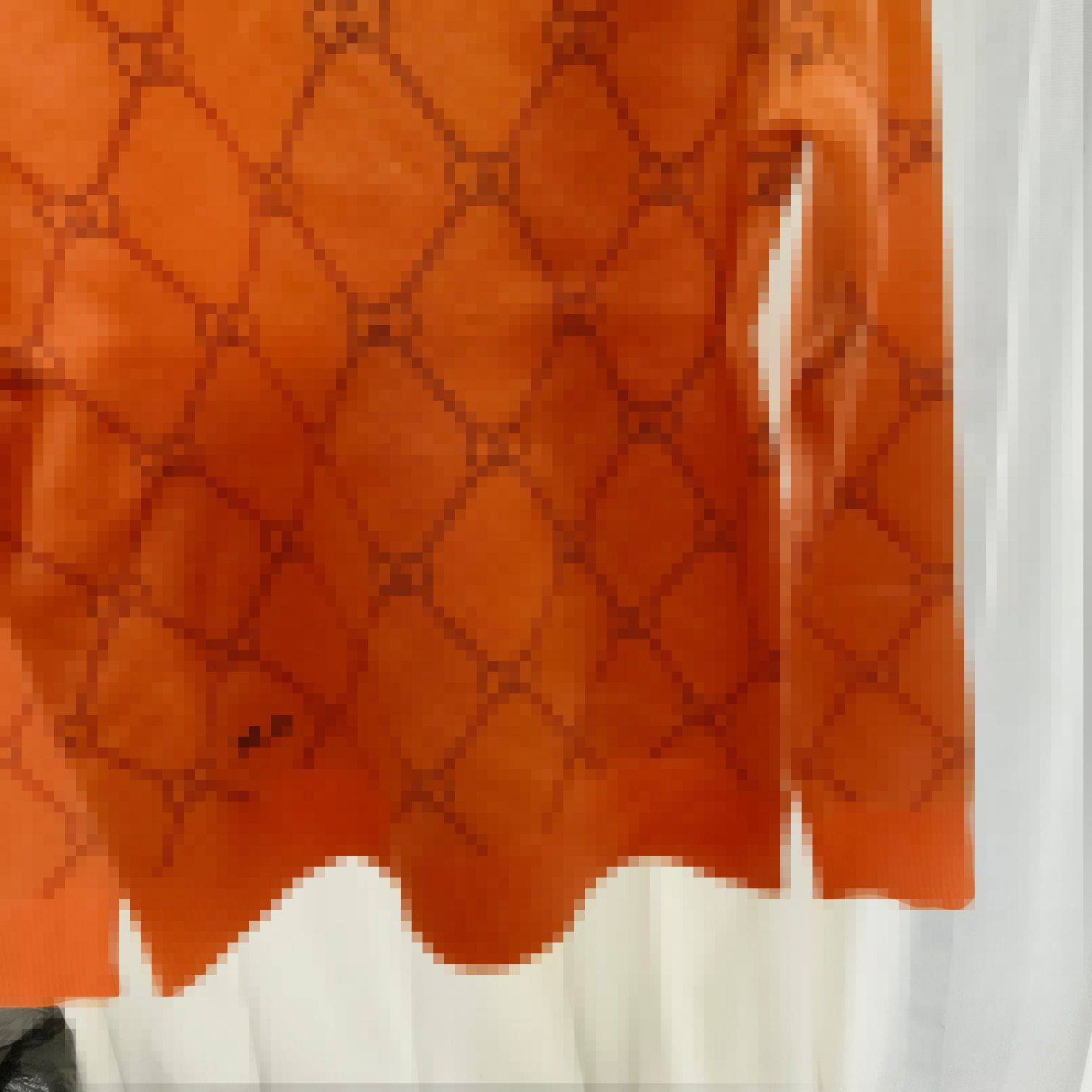 2023 Orange/Abricot/Blue Letter Print Женский пуловер бренд и тот же стиль женских свитеров DH029