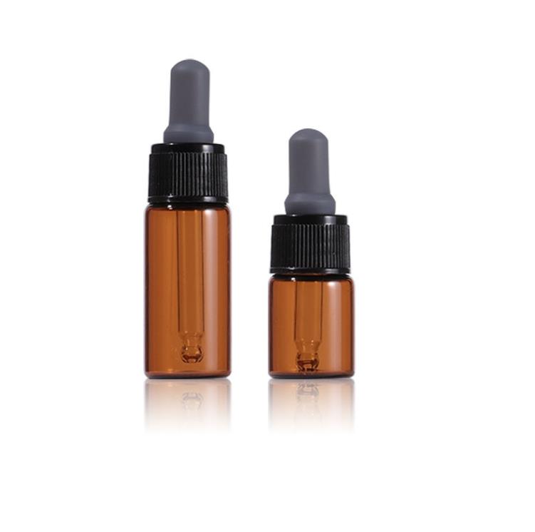 10 ml leere Braunglas-Tropfflasche für ätherische Öle, Mini-Tropfflaschen, Probenfläschchen, Kosmetikbehälter SN5277