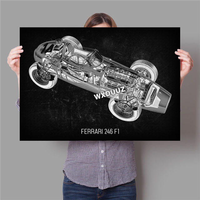 Abstrakte Autoteile Blaupause Poster Automotor Motor Leinwand Malerei Druck Wandkunst Poster Vintage Wohnzimmer Jungen Schlafzimmer Heimtextilien Wandbild Kein Rahmen Wo6