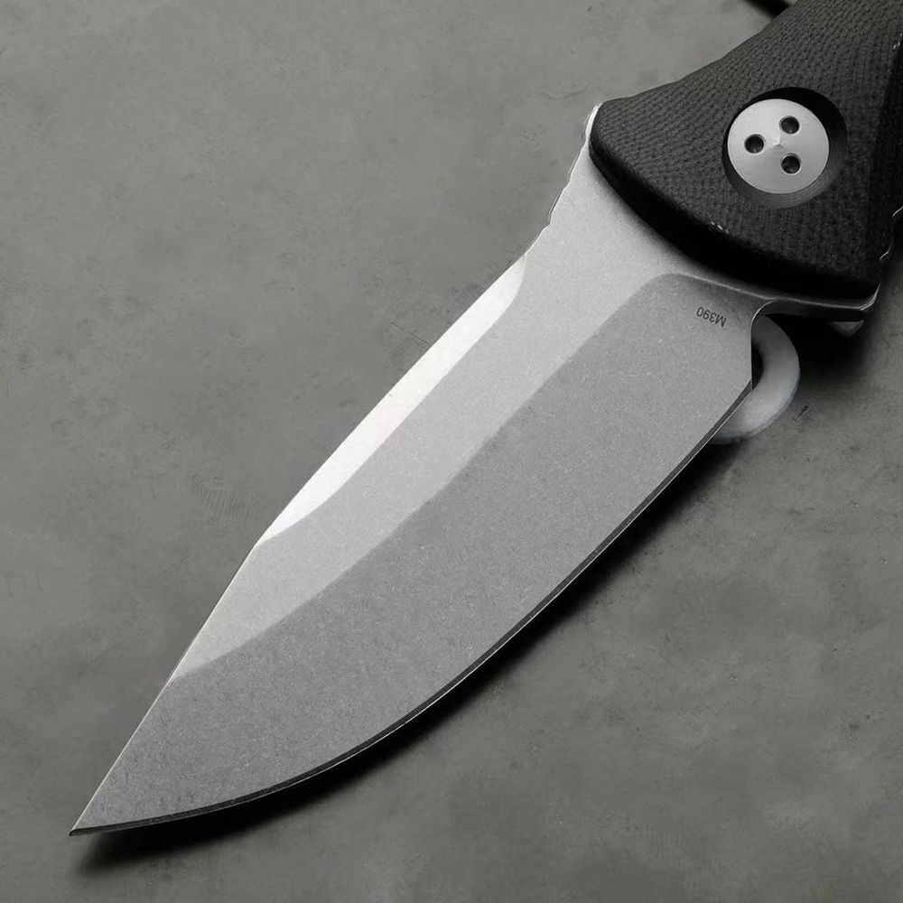 Neues H2392 Survival Gerades Messer M390 Stone Wash Drop Point Klinge Full Tang G10 Griff Outdoor Feste Klinge Taktische Messer mit Kydex