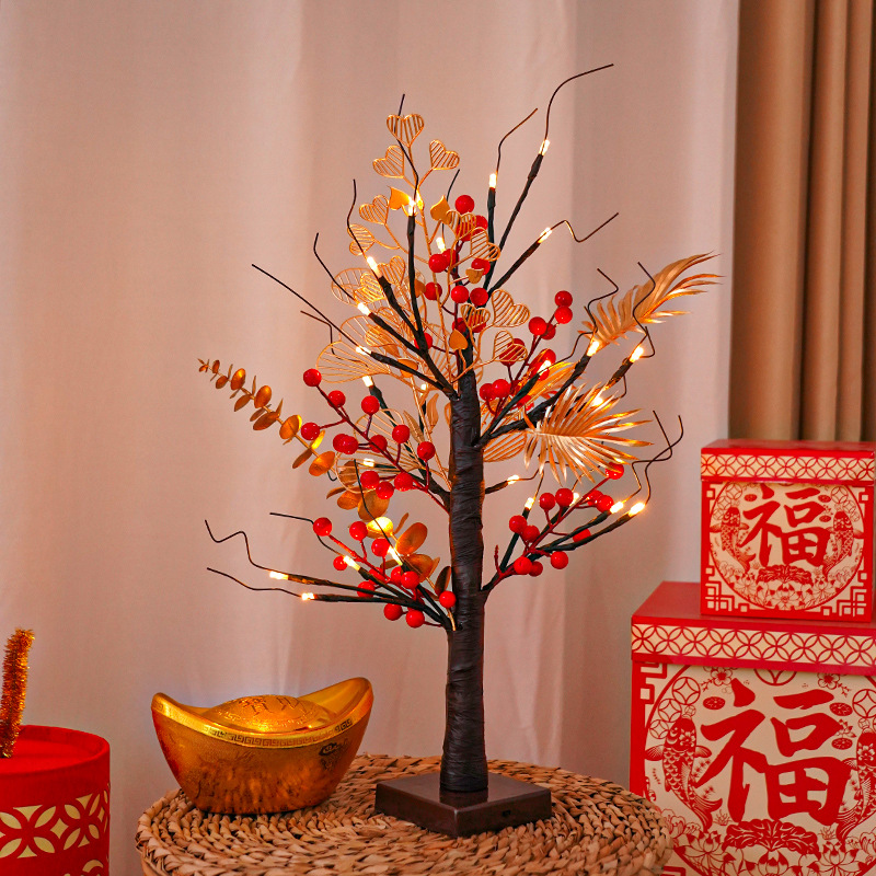 2023 Young tree Spring Festival tree LED light home decoration shopping mall photo decorative lights