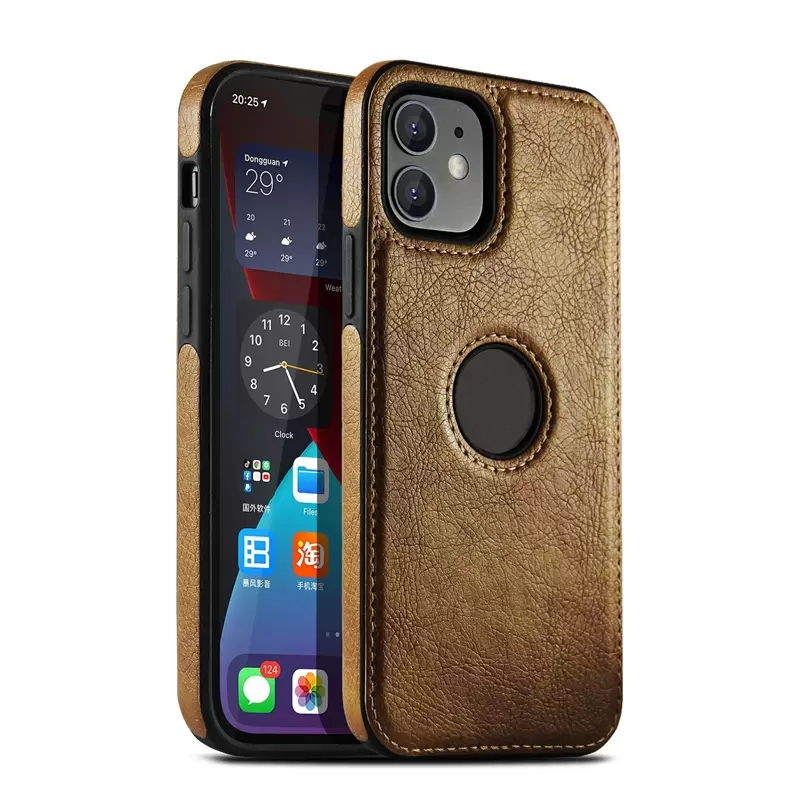 Étuis de téléphone en cuir pour iPhone 14 Plus 13 11 Pro Max 12 Mini XS XR X 7 8 Plus SE2 SE3 12 Housse de Protection d'affaires en TPU souple