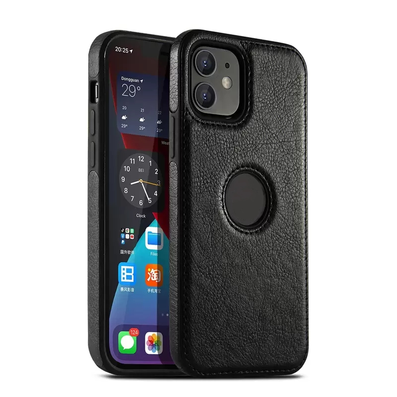 Lädertelefonfodral för iPhone 14 Plus 13 11 Pro Max 12 Mini XS XR X 7 8 Plus SE2 SE3 12 Mjuk TPU PU Business Protection Cover