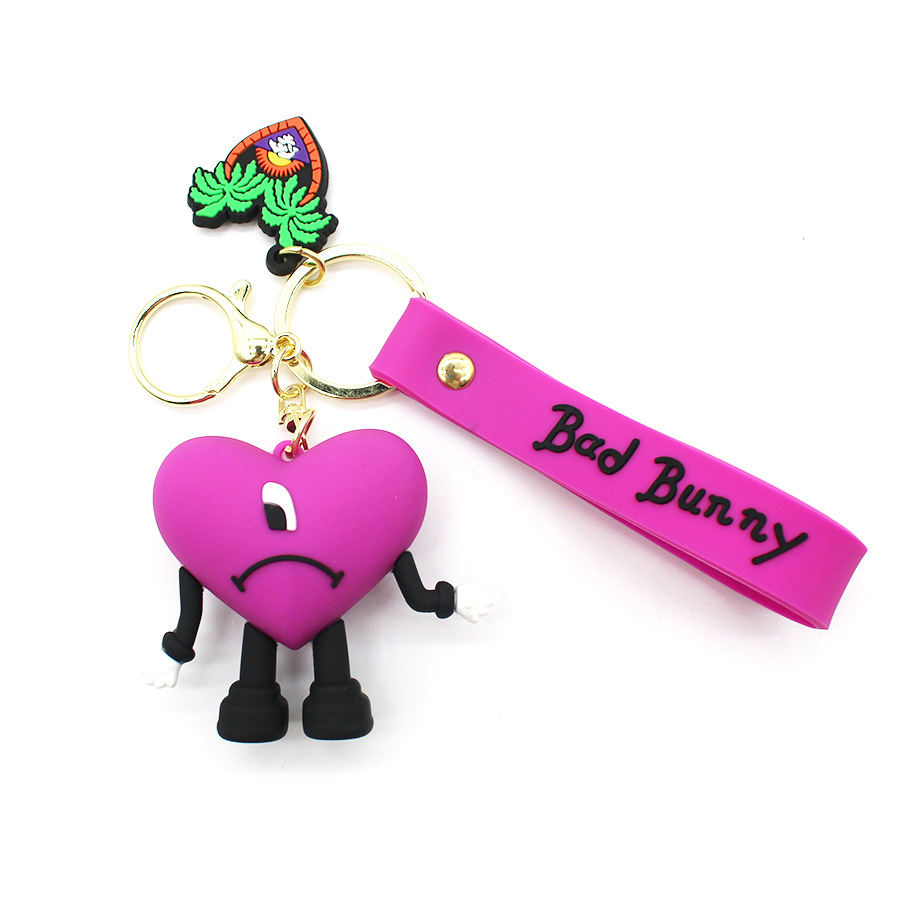 Дизайнер аксессуаров мобильный телефон для мобильного телефона Charm Care Key Chains Bag Send Fashion Cartoon Key Ring European и American Love Exquisite