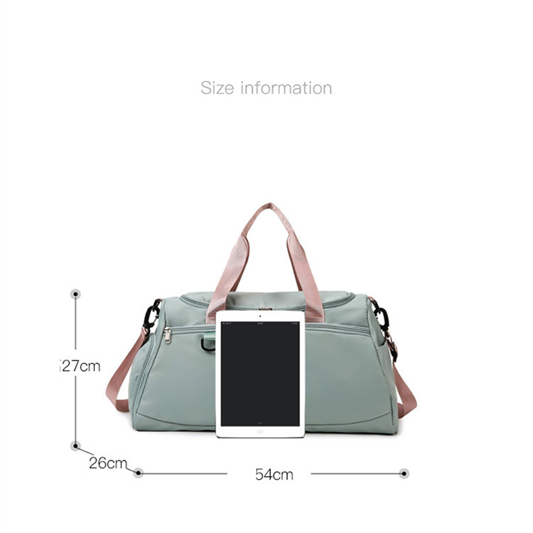 LL Multifunction Nylon Bags Storage Yoga Gym Large Capacity Duffel Travel Waterproof Casual Beach Exercise Luggage For Travelling Dry Wet Separation