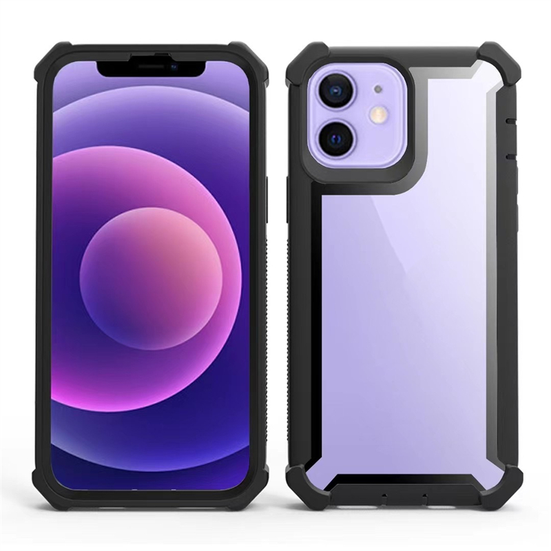 Przezroczyste etui na telefony iPhone 14 Plus 12 Mini 13 Pro Max XS XR 6 7 8 6S 14 TPU Akrylowa twarda tylna okładka