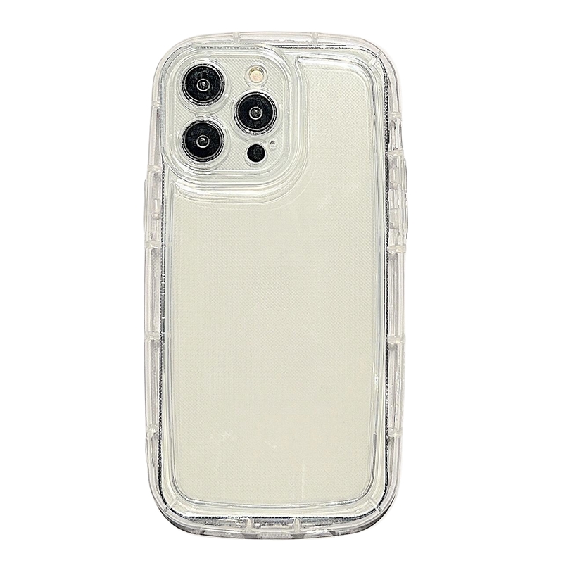 Moda Clear Soft TPU Capas à Prova de Choque para Iphone 15 14 Plus 13 12 11 Pro Max XR X XS Iphone15 8 7 6 Transparente Luxo Gel Liso Em Branco Buraco Fino Capa de Celular Móvel