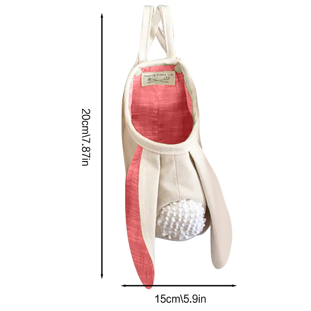 Taschen Stoff Aufbewahrungstasche Verpackungsbeutel Schokolade Süßigkeiten Keks Ostern Cartoon Kaninchen Taschen Osterhasenohren Korb bb0301