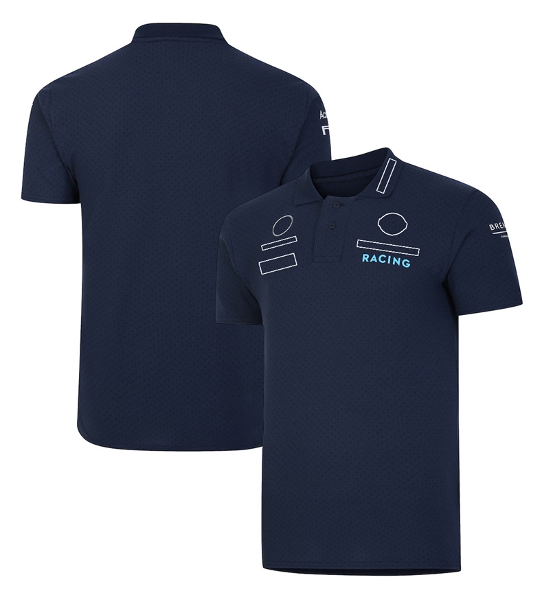 T-shirt d'équipe F1 de saison 2023 Nouveaux pilotes à manches courtes avec le même costume de course pour hommes à séchage rapide pour hommes.