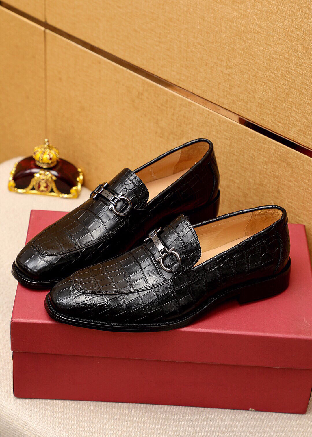 2023 Men Dress Shoes Business Office Oxfords Genuine Leather Designer Casual Loafers Male Brand Classic Party Flats Size 38-47