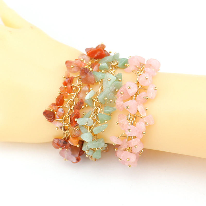 Bohemian Beach Bracelet Natural Gravel Crystal Bracelet Travel Fashion Accessories Gift Supplies