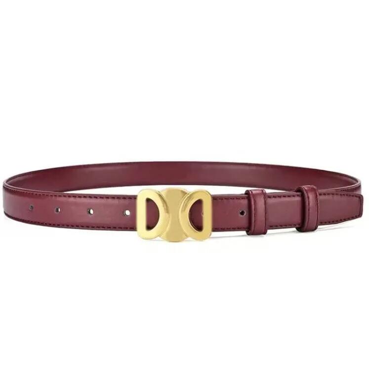 Ceinture à boucle lisse à la mode, design rétro, ceintures fines pour hommes et femmes, largeur 2 à 5 cm, peau de vache véritable, 4 couleurs en option, haute qualité 277m