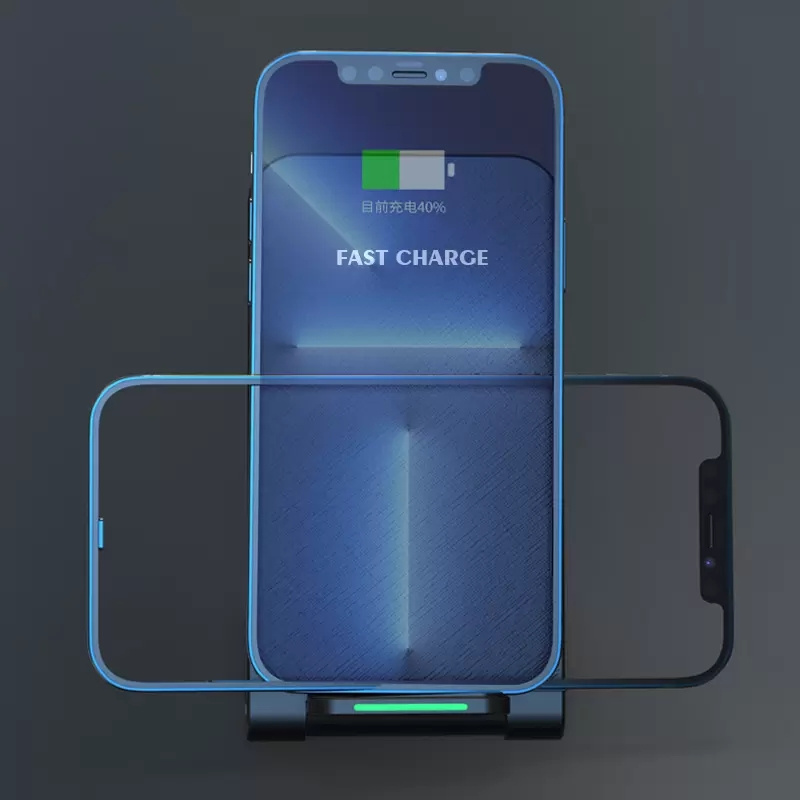 Wireless Charger Foldable Stand Pad For iPhone 14 12 13 pro max Samsung S23 S22 Qi Fast Charging Dock Station 15W Quick Phone Holder Retail Box