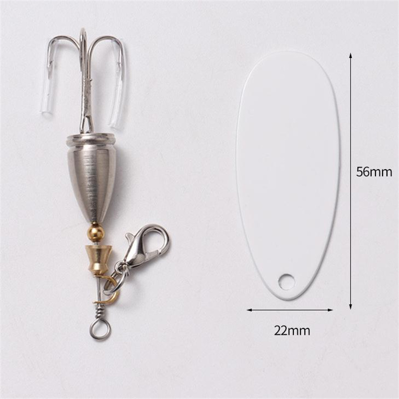 sublimation fishing lure set father day festive gift outdoor metal fishing hook