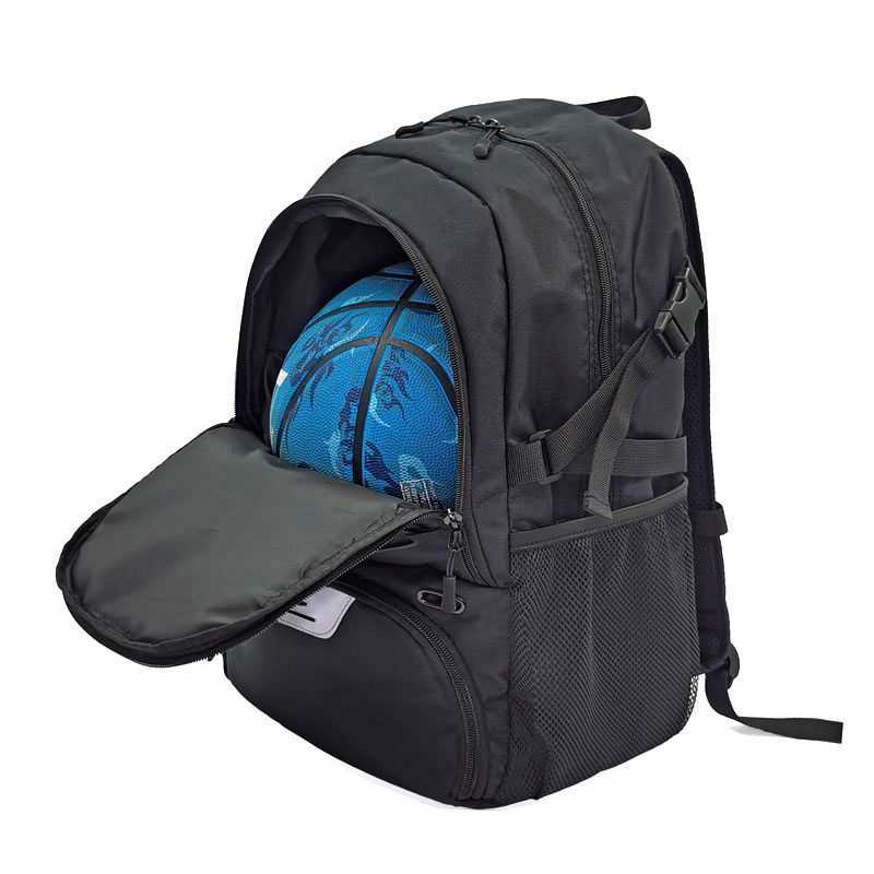 Mochila wolt basquete mochila grande saco de esportes com suporte de bola separado sapatos compartimento para basquete futebol voll245m