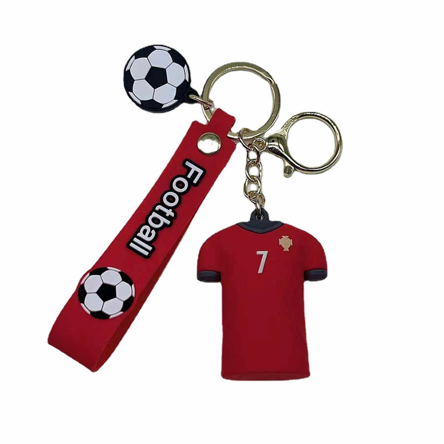 Anime Soccer Star Peripheral Characters Figures KeyRing Cute Keyschain Jersey Cartoon Bag Charms Decorations