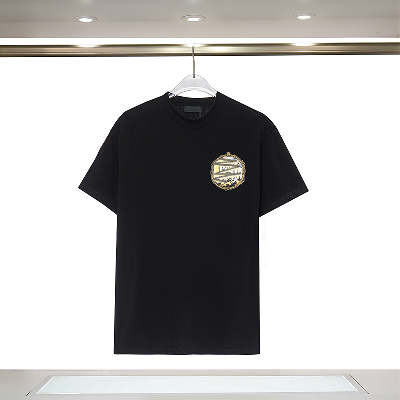 メンズTシャツ2023早春に新しい高級デザインファッション印刷メンズコットンカジュアルショートスリーブTシャツヒップホップ