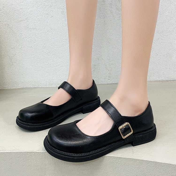 Sapatos de vestido Sapatos de feminina de rede japonesa Moda Retro Mary Jane Sapatos femininos 2022 Novos sapatos lolita de salto baixo L230302