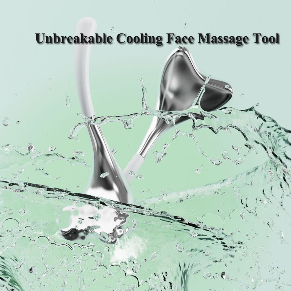 Ansiktsis globes massager hudvård frysverktyg ny stil rostfritt stål ansiktsskönhet cryo roller kylmassage spa boll