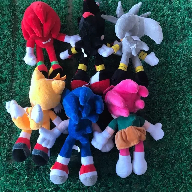 Nowy przylot Sonic The Hedgehog Sonic Tails Knuckles Echidna Pchasze Zwierzęta Plush Toys Didey Prezent 05