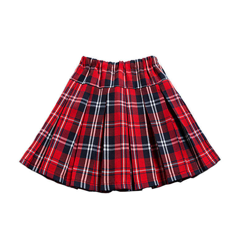 Skirts Baby Girls Mini Pleated Skirt 2020 New Young Girls Plaid Skirts School Children Clothing Kids Uniform Age 4 6 8 10 12 14 16 yrs T230301