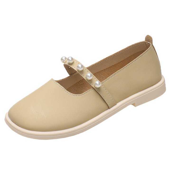 Scarpe eleganti 2022 Primavera Donna Casual Appartamenti Comode Scarpe da barca morbide Mocassini Scarpe da mamma Antiscivolo Suola morbida Scarpe con perle Décolleté L230302