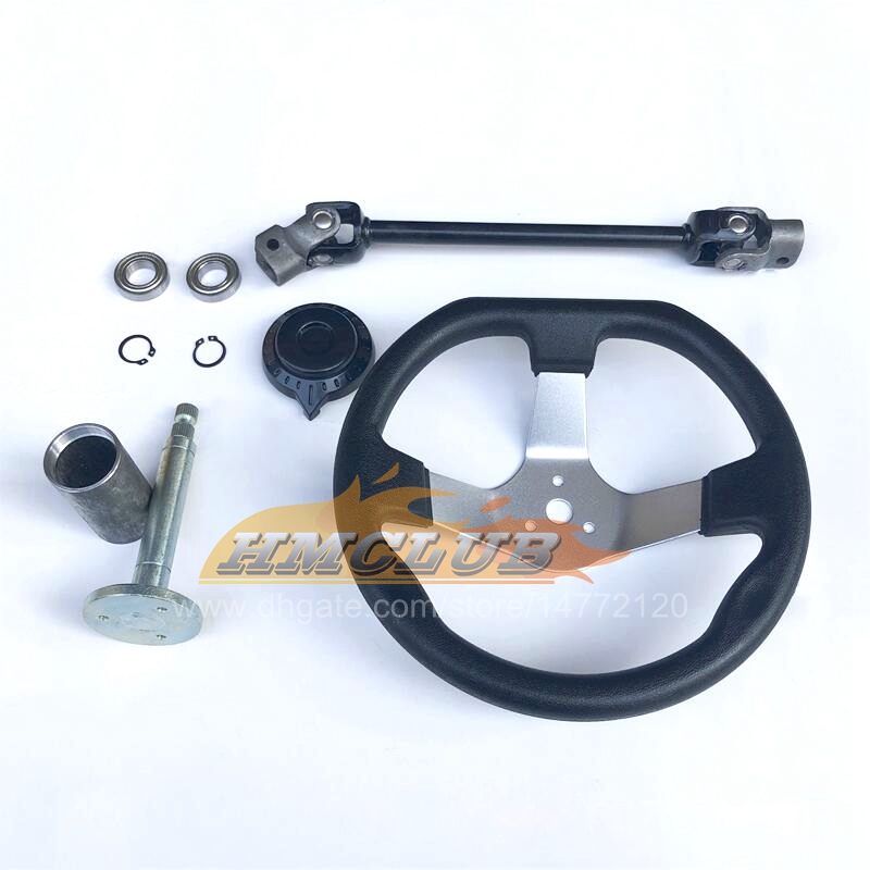 Ensemble de volant UTV 300mm 330mm pignon de crémaillère 375mm joint en U biellette de direction Assy pour chinois 110cc Go Kart Quad pièces MFX02