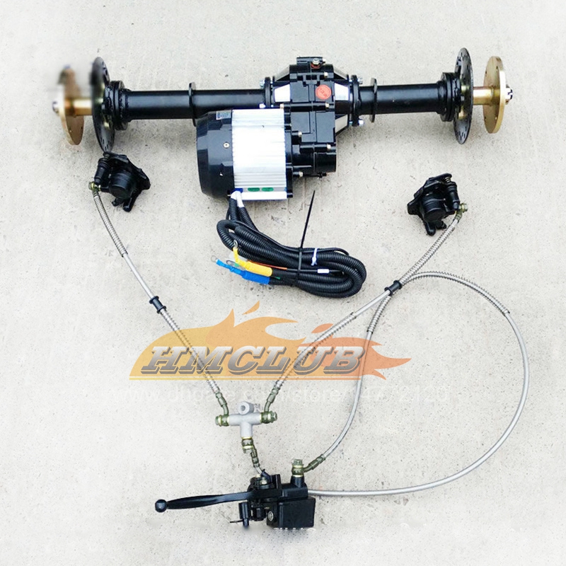 Ommontering av elektriska tre hjul Differentialxd Drive Half Shaft Bakaxelfläns 48V 1000W motor för liten CityCoco Tricycle MDJ02