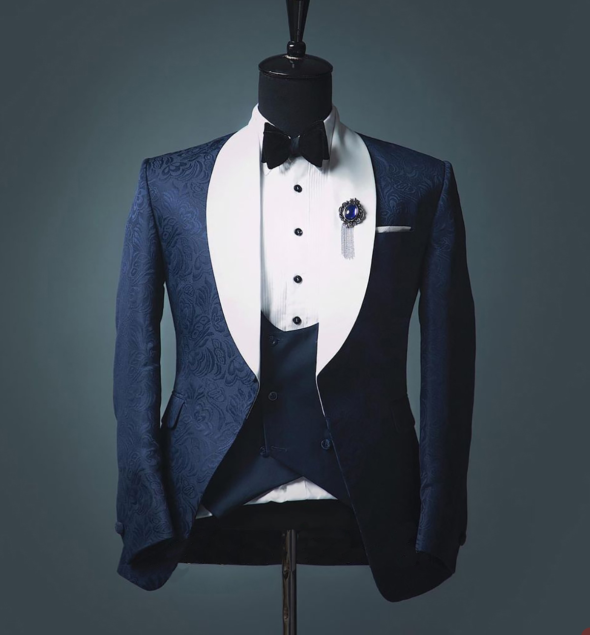 Новый дизайн свадебный смокинг 3 штуки Groom Wear Wear Side Vent Evening Suits Куртка жилет и брюки
