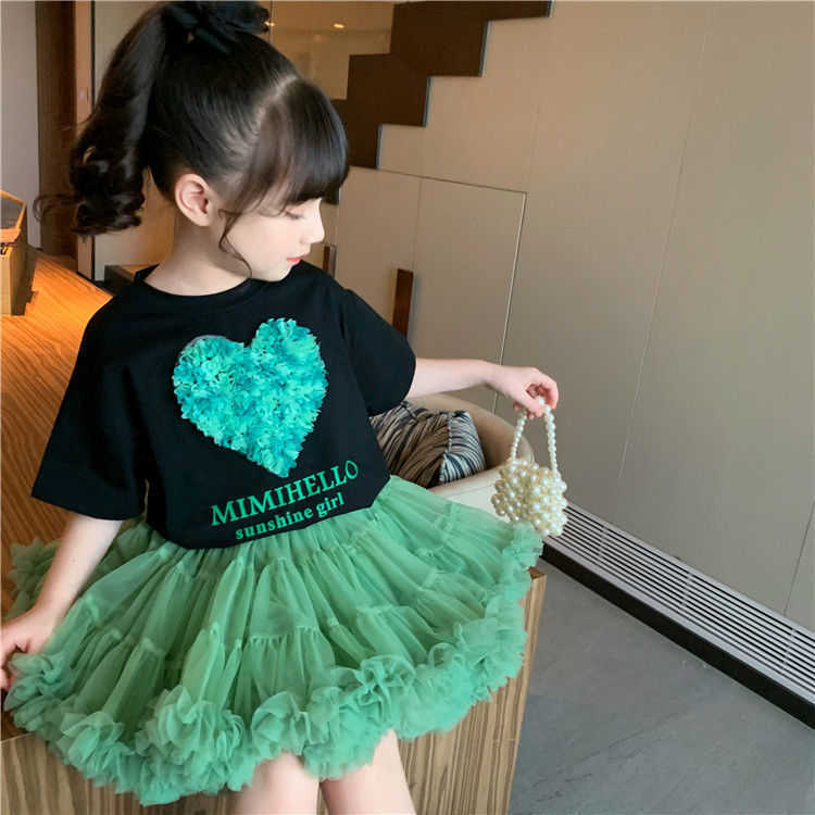 Skirts Girls tutu Skirt Summer Dress 2022 New Children's Skirt Princess Cake Skirt Girl Mesh tutu Skirt T230301