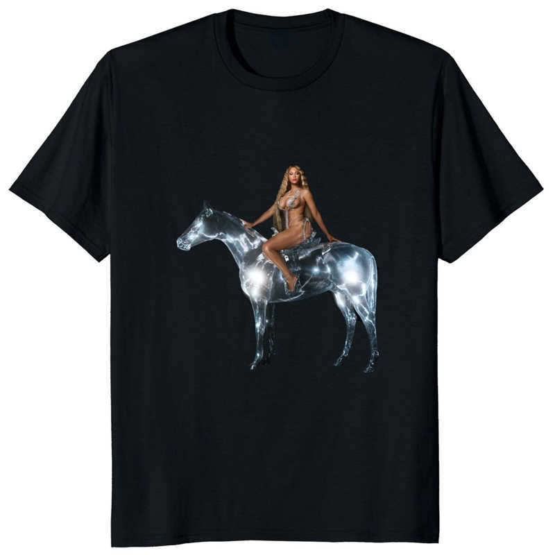 T-shirts pour hommes Beyonce Renaissance T-shirts 2022 Pop Singer Nouvel Album Tee pour les fans Unisexe Manches courtes Hauts à la mode Casual Streetwear Camisetas W0224