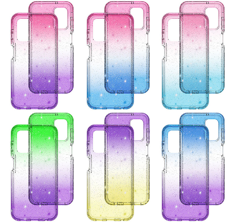 Transparant telefoonhoesje voor Samsung Galaxy A14 5G S23 S23 Ultra TPU PC 2 in 1 Beschermende schokbestendige cover oppassen