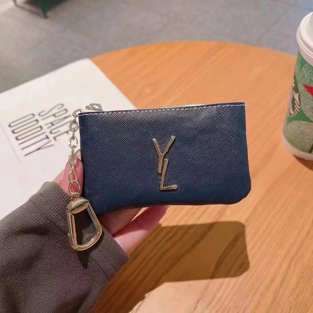 Unisex bayan erkekler tasarımcı anahtarlık anahtar çanta moda deri çanta anahtarları marka kese mini cüzdanlar para kredi kartı Holde2621