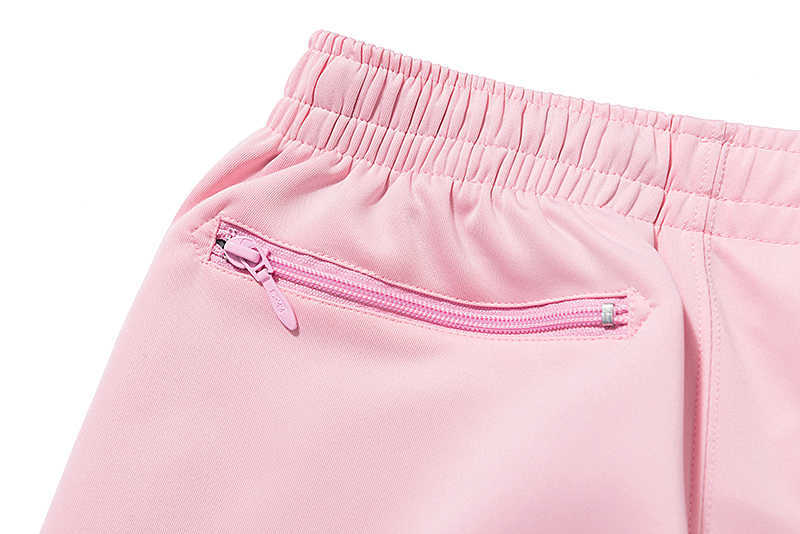 Pantalons pour hommes Pantalons à aiguilles roses 2021 Hommes Femmes 1 1 Haute qualité AWGE Aiguilles papillon brodées Pantalon de survêtement Pantalon à rayures latérales T230302