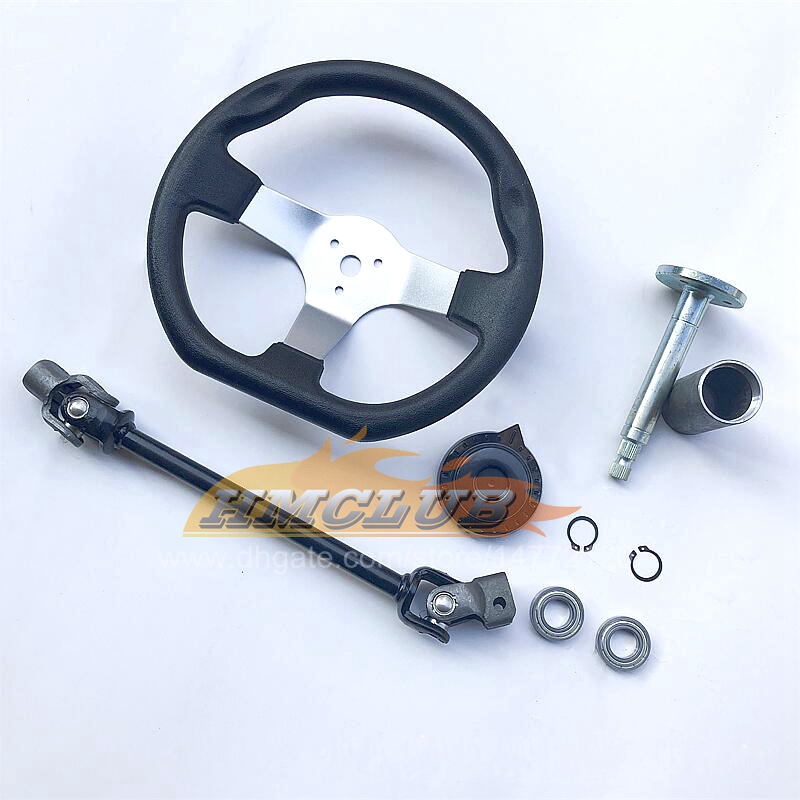 Ensemble de volant UTV 300mm 330mm pignon de crémaillère 375mm joint en U biellette de direction Assy pour chinois 110cc Go Kart Quad pièces MFX02