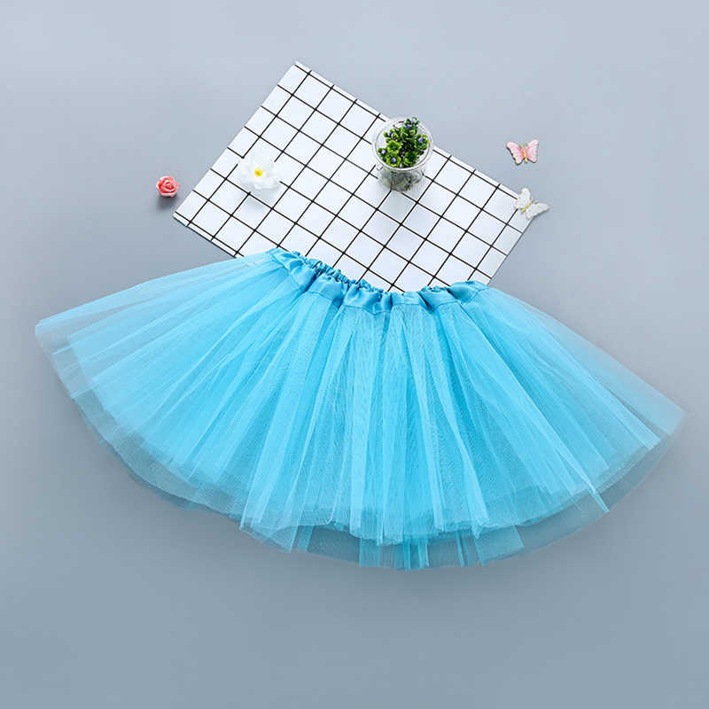 Skirts Factory Wholesale 3 Layers Tulle Tutu Skirts Candy Color Petticoats for Baby Girls Kids Clothing 2 to 8 Years T230301