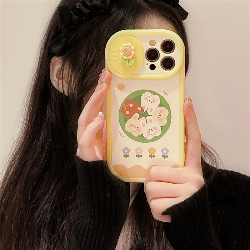 Cute lovely Fashion Case designer shockproof soft full Camera protect covers iphone13pro max plus iphone 13 12 11 pro max for iphone14 promax Can Close your camera