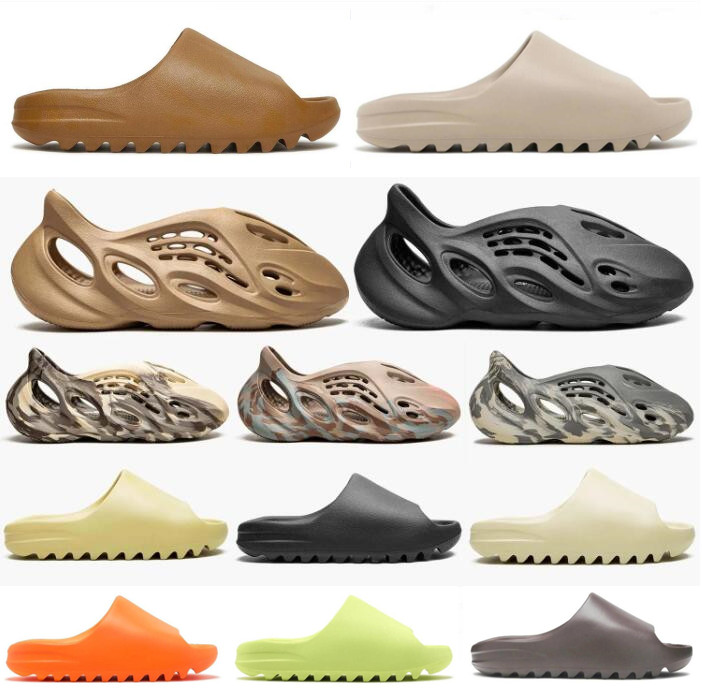 2023 Designer slippers Men Woman Slider Vermillion Mineraalblauw Onyx Pure Sandals Slijglipperschuim okerkleurige runr bothars Clog Desert Ararat runr dia's schoen 36-47